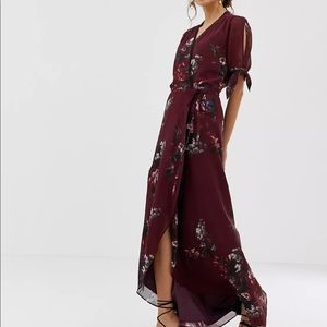 Hope & Ivy Floral Wrap Dress